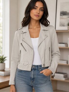 Banana republic Denim Moto Jacket